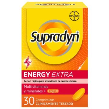 Supradyn Energy Extra Deporte Vitaminas y Energía, 30 Comprimidos