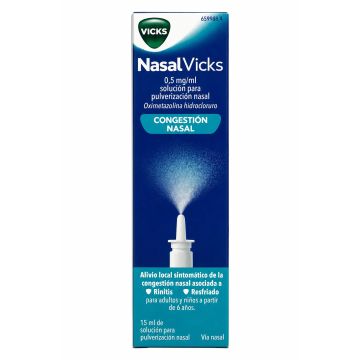 Nasalvicks 0.5 mg/ml Nebulizador Nasal, 15 ml