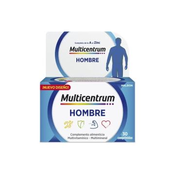 Multicentrum Hombre Complemento alimenticio Multivitamínico, 30 comprimidos