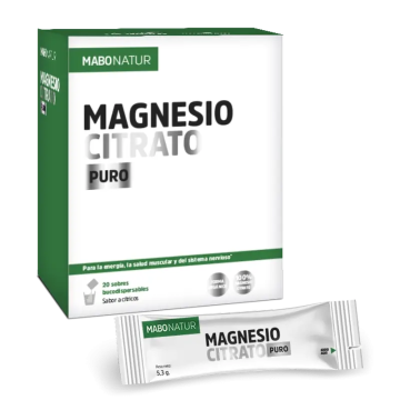 Mabonatur Magnesio Citrato Puro, 20 sobres