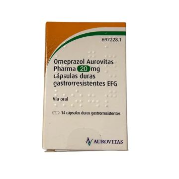 Aurovitas Omeprazol 20 Mg, 14 cápsulas