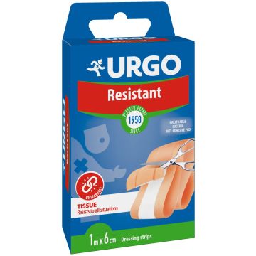 Urgo Primeros Auxilios Resistente - Banda De 1 M X 6 Cm, 1 unidades