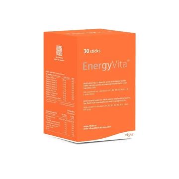 EnergyVita 30 sticks - Con vitaminas, Coenzima Q10 y espino amarillo