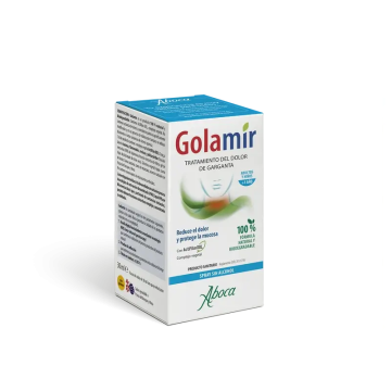 Aboca Golamir 2Act Spray No Alcohol Alivio Dolor E Irritación De Garganta YCavidad Bucal Sin Gluten 30 ml