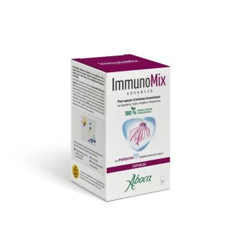 Aboca Immunomix Advanced Sistema Inmunitario Fórmula Natural Equinácea SaúcoJengibre Y Eleuterococo 50 capsulas