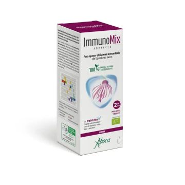 Aboca Immunomix Advanced Jarabe Sistema Inmunitario Adultos Y Niños FórmulaNatural Malva Saúco Y Miel 210 g