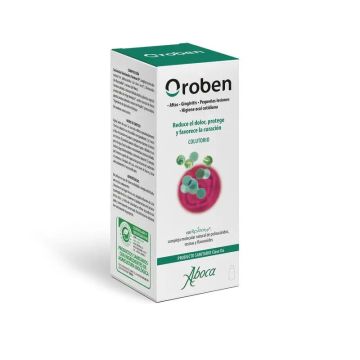 Aboca Oroben Aftagen Colutorio Enjuague Bucal, Higiene Oral, Aftas, Gingivitis,Protege E Hidrata Encías Y Boca, 150 ml