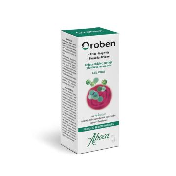 Aboca Oroben Aftagen Gel Oral Salud De La Boca, Reduce Dolor, Protege Y CuraAftas, Gingivitis, Lesiones, 15 ml