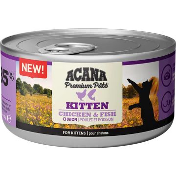 Acana Feline Premium Pate Kitten 24X85Grs comida húmeda para gatos