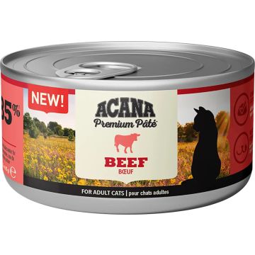 Acana Feline Premium Pate Ternera 24X85Grs comida húmeda para gatos
