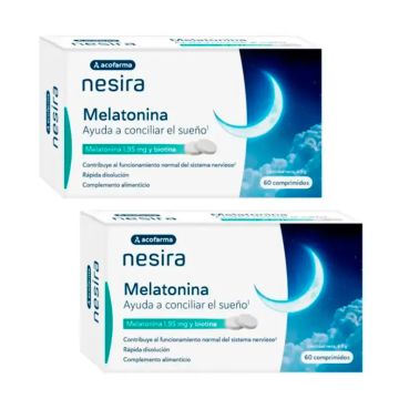 Acofar Acofarvital Melatonina 1.95 mg, Pack 2 x 60 comprimidos