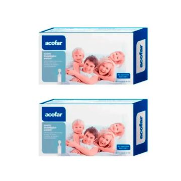 Acofar Suero Fisiológico Nasal y Oftálmico, Pack 2 x (30 Monodosis x 5 ml)