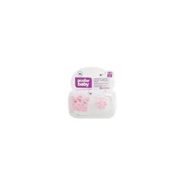 Acofarbaby Cadena+Chupete Silicona Rosa 0-6 Meses