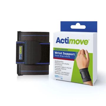 Actimove Muñequera Elástica Ajustable, Talla Universal