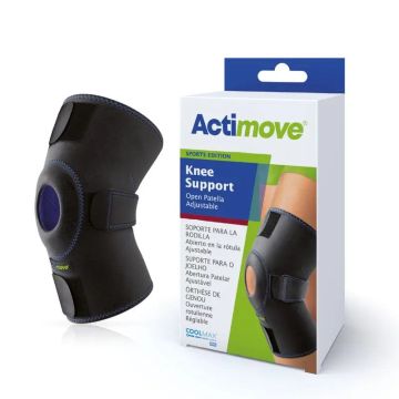 Actimove Soporte Para La Rodilla Con Rótula Abierta, Color Negro, TallaUniversal