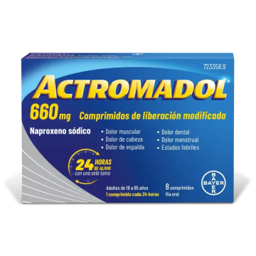 Actromadol 660 mg, 8 Comprimidos