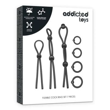 Addicted Toys Kit De 7 Anillas Silicona Flexible