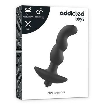 Addicted Toys Masajeador Anal Con Vibración Negro Modelo 2