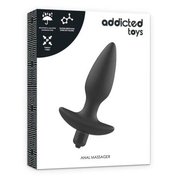 Addicted Toys Masajeador Plug Anal Con Vibración Negro