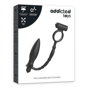 Addicted Toys Plug Anal Con Anillo Vibrador