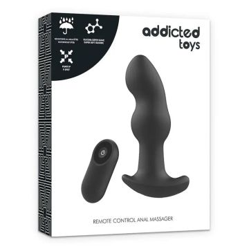 Addicted Toys Remoto Plug Anal P-Spot Negro