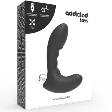 Addicted Toys Vibrador Prostático Recargable Negro Modelo 4