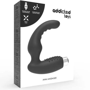Addicted Toys Vibrador Prostático Recargable Negro Modelo 2