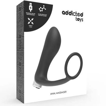 Addicted Toys Vibrador Prostático Recargable Negro Modelo 3