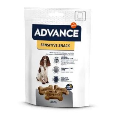 Advance Canine Sensitive Snack Caja, 7 x 150 g, snack para perros