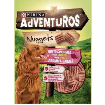 Adventuros Canine Nuggets Jabali Salvaje 6X90Gr, snack para perros