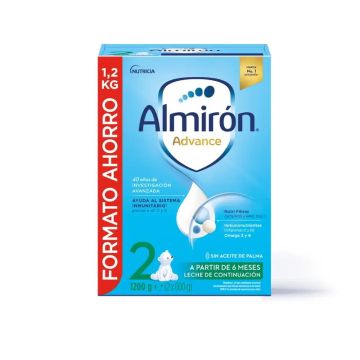 Almirón Advance 2, Leche de Continuación en Polvo para Bebé, a partir de 6Meses, 1200g