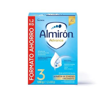 Almirón Advance 3, Leche de Crecimiento en Polvo para Bebé desde los 12 Meses,1200g