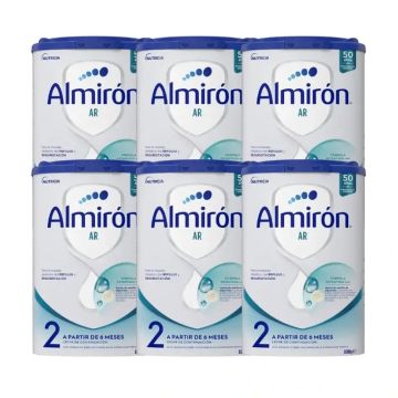 Almiron Advance Ar2, Leche De Fórmula Para Bebé Anti Regurgitación, Desde 6Meses , 6 x 800 gr