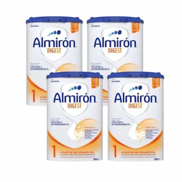 Almiron Advance Digest 1, Leche De Inicio Bebé Anti-Cólico Y Estreñimiento , 4 x800 gr