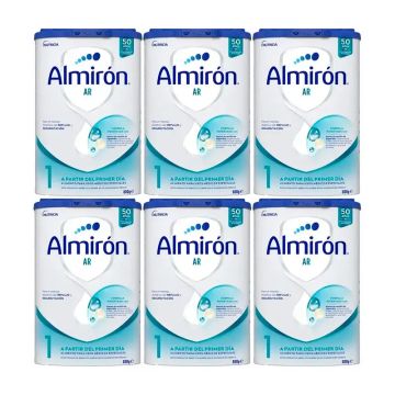 Almiron Ar 1, Leche De Fórmula Para Bebé Anti Regurgitación, Desde Primer Día ,6 x 800 gr