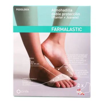 Farmalastic Almohadilla Doble Proteccion(Planta y Juanete), Talla M