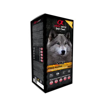 Alpha Spirit Canine Adult Ave Corral Semihumedo Caja 9Kg, pienso para perros
