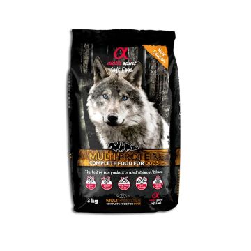 Alpha Spirit Canine Multiproteico Semihumedo 3Kg, pienso para perros