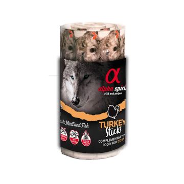 Alpha Spirit Canine Snack Pavo Caja 16X35Gr, snack para perros