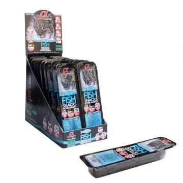 Alpha Spirit Canine Snack Pescado Caja 16X35Gr, snack para perros