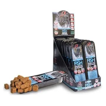 Alpha Spirit Feline Snack Pescado Caja 16X35Gr, comida húmeda para gatos