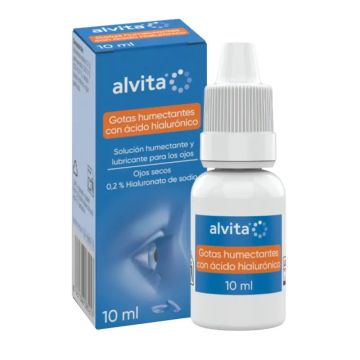 Alvita Gotas Humectantes Con Ácido Hialurónico, 10 ml