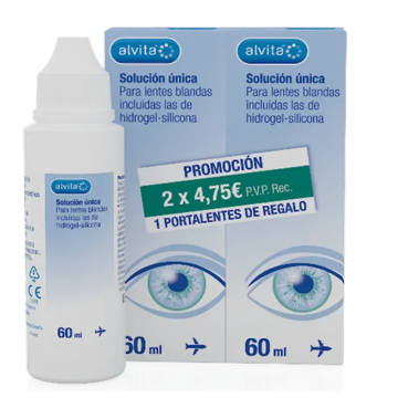 Alvita Solución Única 2X60 Ml, 2 Unidades x 60 ml