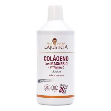 Ana María Lajusticia Colageno Con Magnesio + Vit.C Sabor Cereza Líquido , 1litro