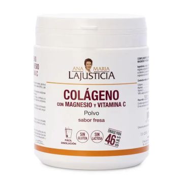 Ana María Lajusticia Colageno Con Magnesio + Vit.C Sabor Fresa Polvo , 350 gr