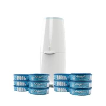 Angelcare Contenedor de Pañales con 12 Recambios