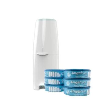 Angelcare Contenedor de Pañales con 6 Recambios