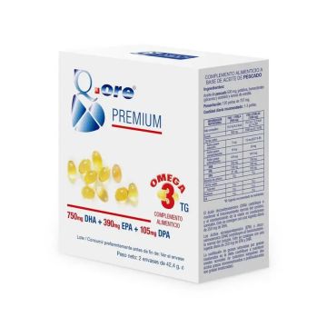 Anroch Q Ore Omega Premium, 120 Perlas