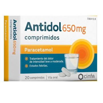 Antidol 650 mg, 20 Comprimidos