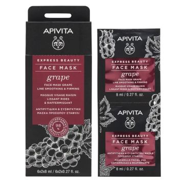 APIVITA Express Beauty Mascarilla Facial Antiarrugas con Uva